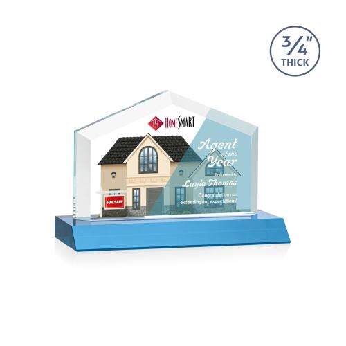 Recognition Awards - Crystal Awards - Micasa VividPrint&trade; Award - Sky Blue