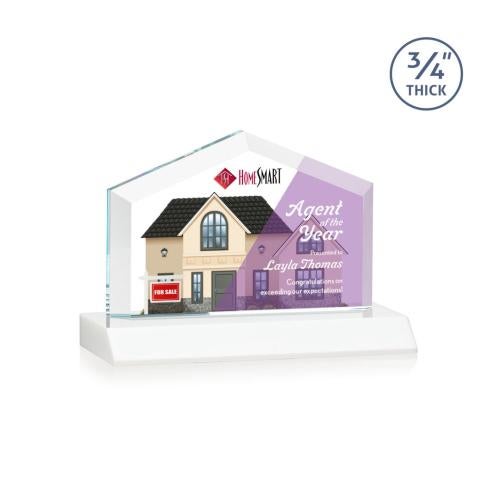 Recognition Awards - Crystal Awards - Micasa VividPrint™ Award - White