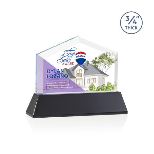 Recognition Awards - Crystal Awards - Micasa VividPrint™ Award on Newhaven - Black