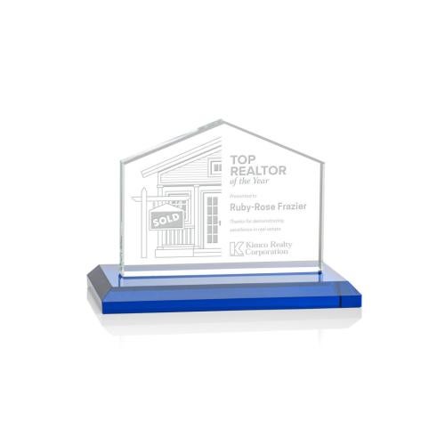Recognition Awards - Crystal Awards - Domicile Award - Blue
