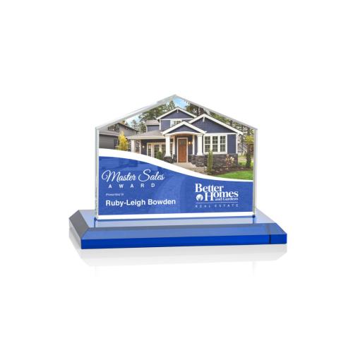 Recognition Awards - Crystal Awards - Domicile VividPrint™ Award - Blue