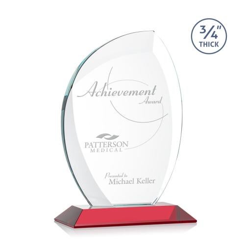 Recognition Awards - Crystal Awards - Wichita Award - Red