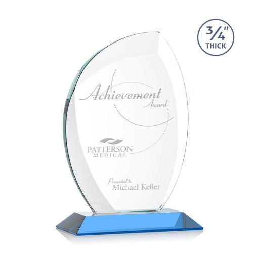 Recognition Awards - Crystal Awards - Wichita Award - Sky Blue