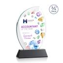 Wichita VividPrint&trade; Award on Newhaven Base - Black