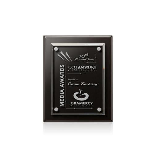 Plaque Awards - Retirement Plaques - Caledon Plaque - Black/Silver