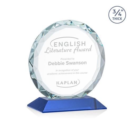 Recognition Awards - Crystal Awards - Centura Award - Blue