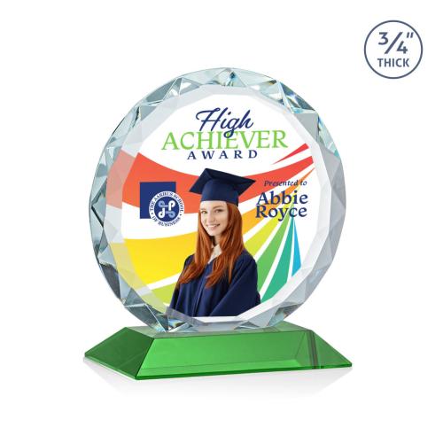 Recognition Awards - Crystal Awards - Centura VividPrint™ Award - Green