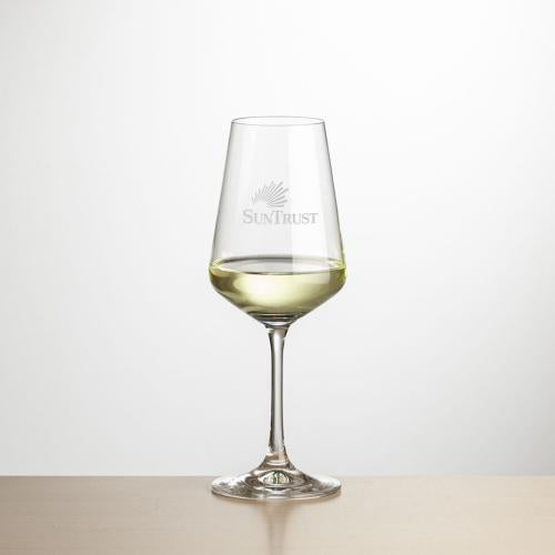 Corporate Gifts - Barware - Wine & Champagne - Wine Glasses - Cannes Wine - Deep Etch