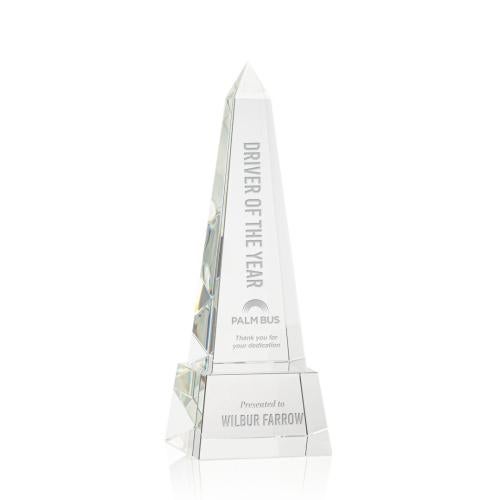 Recognition Awards - Crystal Awards - Master Obelisk on Base - Clear