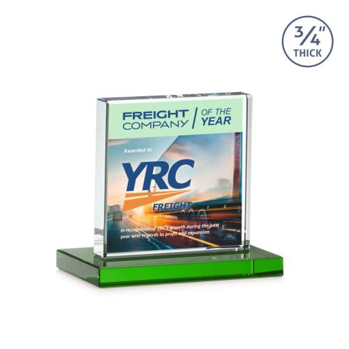 Recognition Awards - Crystal Awards - Terra VividPrint™ Award - Green