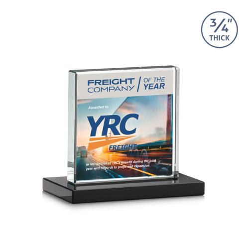 Recognition Awards - Crystal Awards - Terra VividPrint™ Award - Black