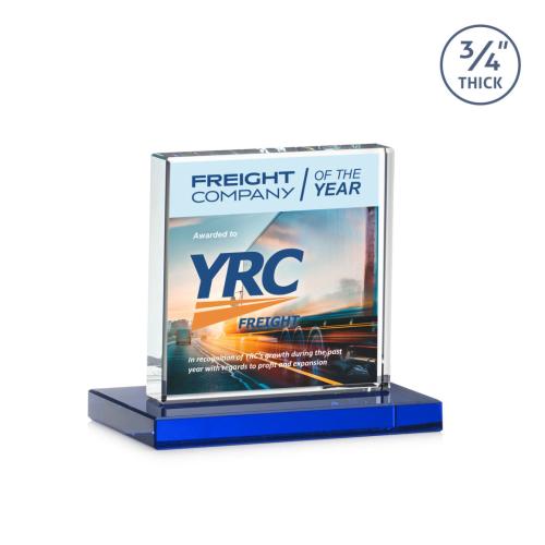 Recognition Awards - Crystal Awards - Terra VividPrint™ Award - Blue