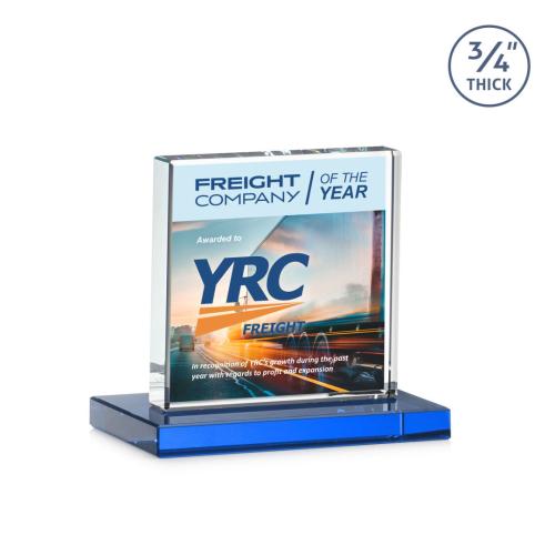 Recognition Awards - Crystal Awards - Terra VividPrint™ Award - Sky Blue