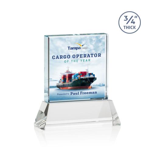 Recognition Awards - Crystal Awards - Terra VividPrint&trade; Award on Newhaven -  Clear