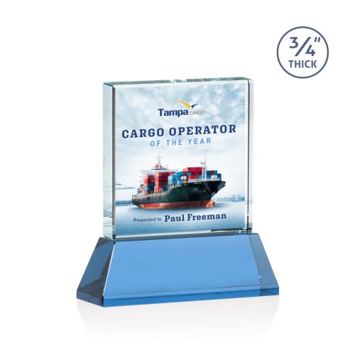 Recognition Awards - Crystal Awards - Terra VividPrint™ Award on Newhaven - Sky Blue