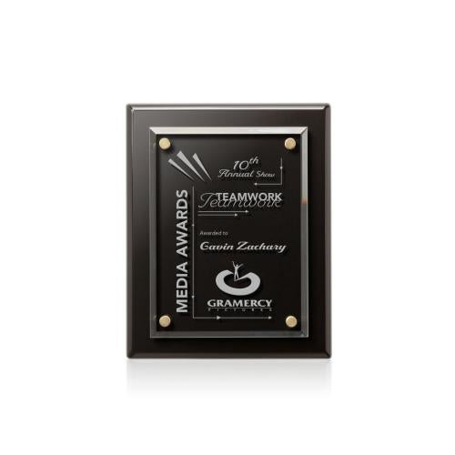 Plaque Awards - Retirement Plaques - Caledon Plaque - Black/Gold