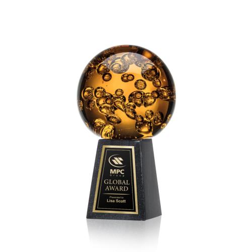 Recognition Awards - Glass Awards - Art Glass Awards - Avery Award on Tall Marble