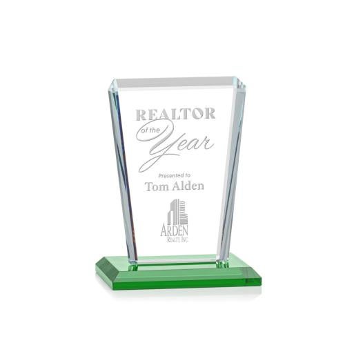 Recognition Awards - Crystal Awards - Chatham Award - Green 
