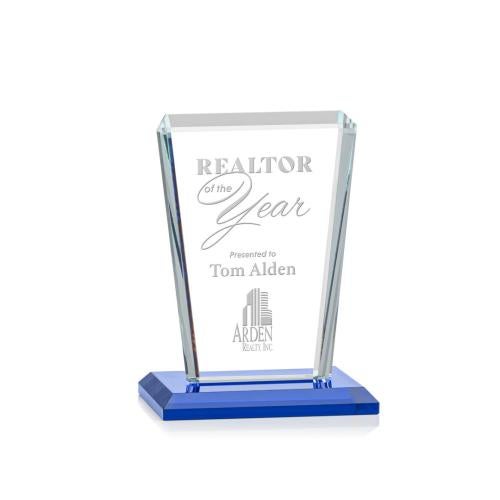 Recognition Awards - Crystal Awards - Chatham Award - Blue