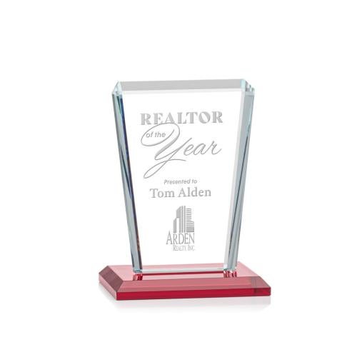 Recognition Awards - Crystal Awards - Chatham Award - Red
