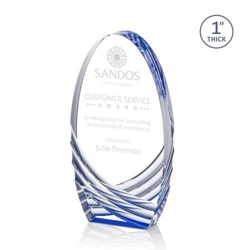 Recognition Awards - Acrylic Awards - Westbury Award - Blue
