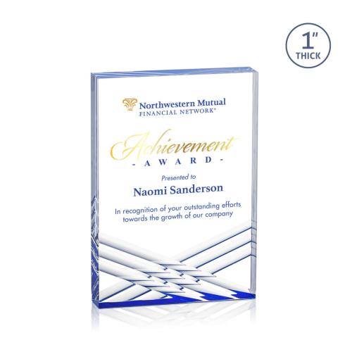 Recognition Awards - Acrylic Awards - Chestham VividPrint™ Award - Blue