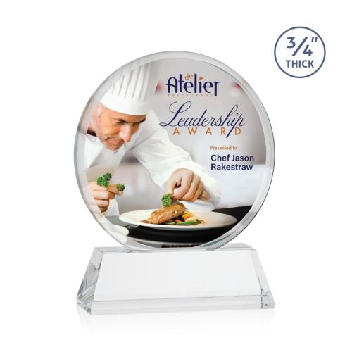 Recognition Awards - Crystal Awards - Blackpool on Newhaven VividPrint™ Award - Clear