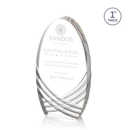 Recognition Awards - Acrylic Awards - Westbury Award - Clear