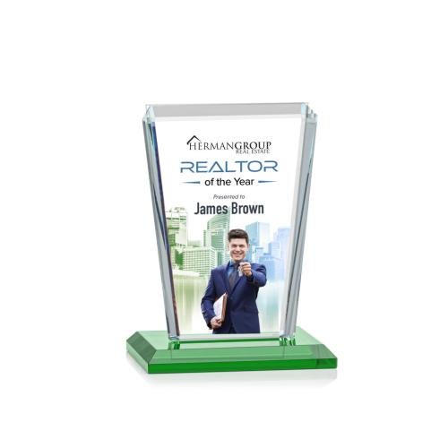 Recognition Awards - Crystal Awards - Chatham VividPrint™ Award - Green