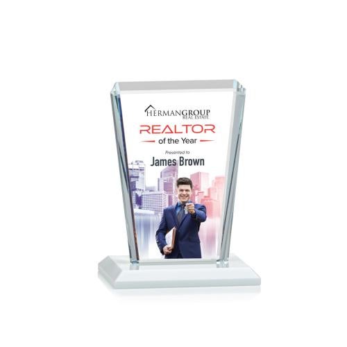 Recognition Awards - Crystal Awards - Chatham VividPrint™ Award - White