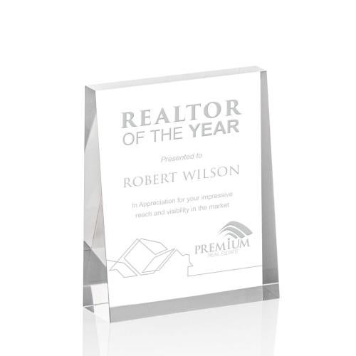 Recognition Awards - Acrylic Awards - Lansing Award - Clear (Vert)