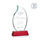 Croydon Flame Award on Newhaven Base - Red