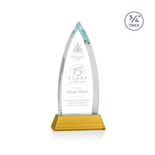 Recognition Awards - Crystal Awards - Shildon Award on Newhaven - Amber