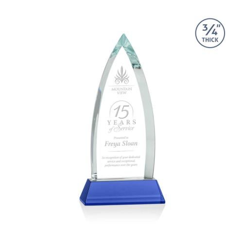 Recognition Awards - Crystal Awards - Shildon Award on Newhaven - Blue