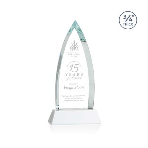 Recognition Awards - Crystal Awards - Shildon Award on Newhaven - White