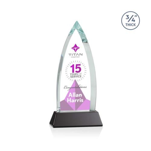 Recognition Awards - Crystal Awards - Shildon VividPrint™ Award on Newhaven - Black