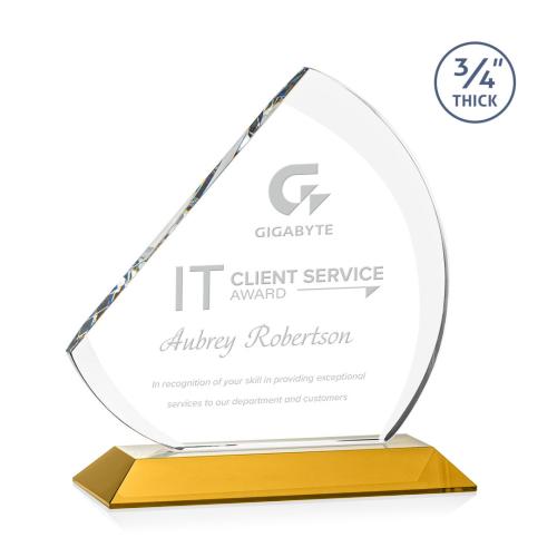 Recognition Awards - Crystal Awards - Nantucket Award - Amber