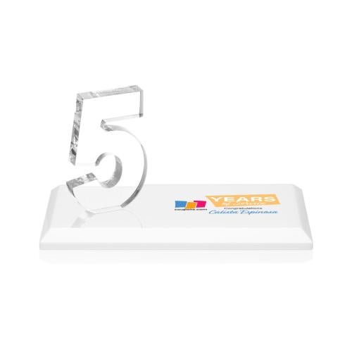 Recognition Awards - Crystal Awards - Northam Anniversary VividPrint™ Award - White