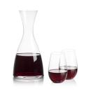 Barham Carafe & Boston Stemless Wine Alt Image 1