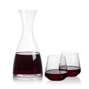Barham Carafe & Cannes Stemless Wine Alt Image 1