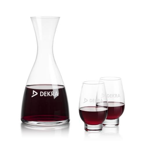 Corporate Gifts - Barware - Carafes - Barham Carafe & Glenarden Footed Wine