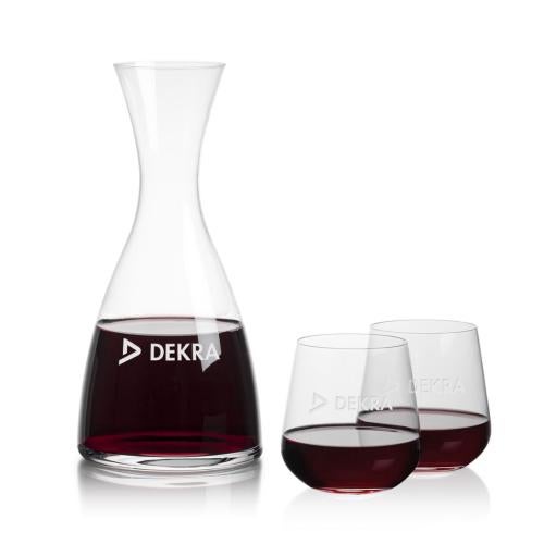 Corporate Gifts - Barware - Carafes - Barham Carafe & Howden Stemless Wine