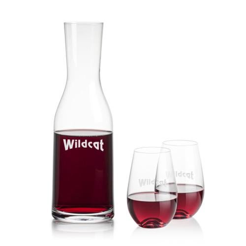 Corporate Gifts - Barware - Carafes - Caldmore Carafe & Boston Stemless Wine