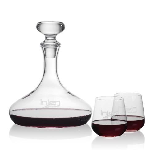 Corporate Gifts - Barware - Carafes - Stratford Decanter & Howden Stemless Wine