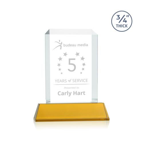 Recognition Awards - Crystal Awards - Dalton Award on Newhaven - Amber