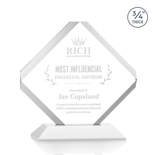 Recognition Awards - Crystal Awards - Toulon Award - White