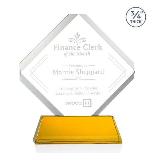 Recognition Awards - Crystal Awards - Toulon Award on Newhaven - Amber