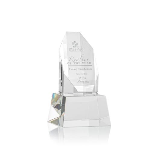 Recognition Awards - Crystal Awards - Barrhaven Award on Base - Clear