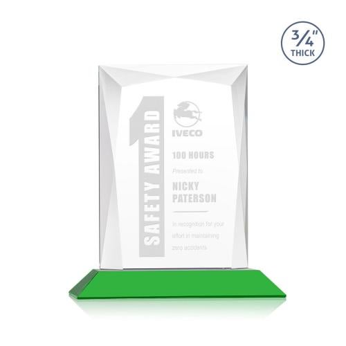 Recognition Awards - Crystal Awards - Messina Award - Green