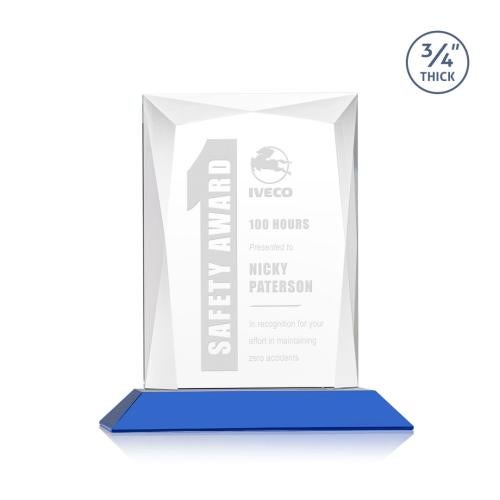 Recognition Awards - Crystal Awards - Messina Award - Blue